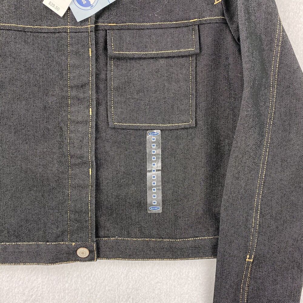 Old Navy Jacket Womens Medium Blue American Preppy Grunge Denim Jeans Coat - Picture 3 of 11